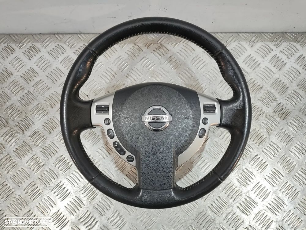 Volante completo em pele original Nissan Qashqai J10 com comandos multifunções - 5
