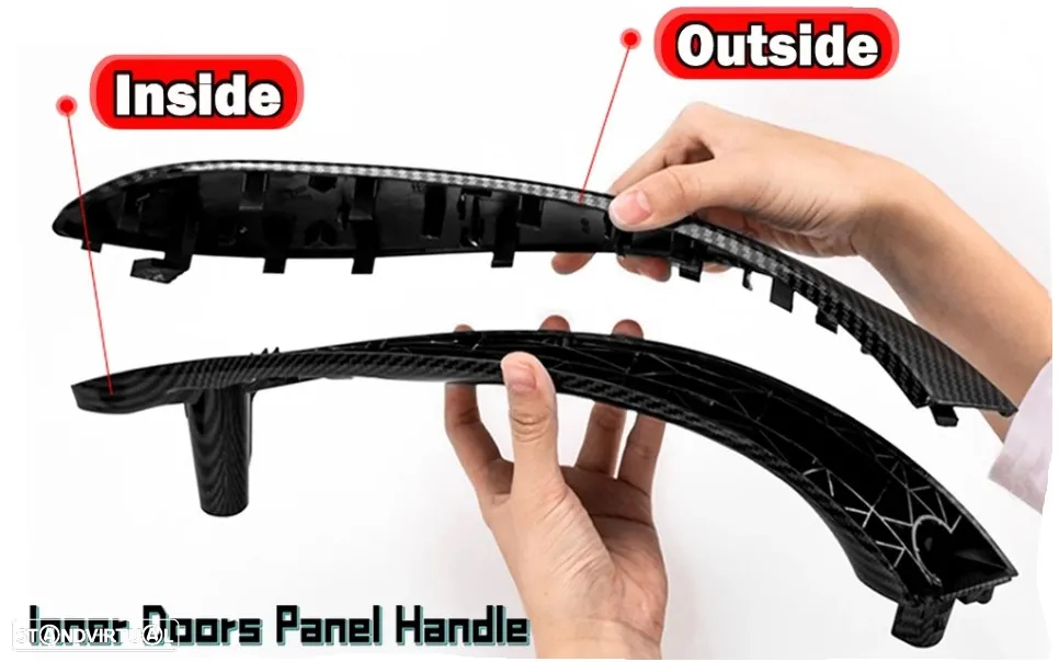PROMOÇÃO Puxador pega e guarnição carbono porta BMW F30–F31–F32–F33–F34-F35-F36 - 5