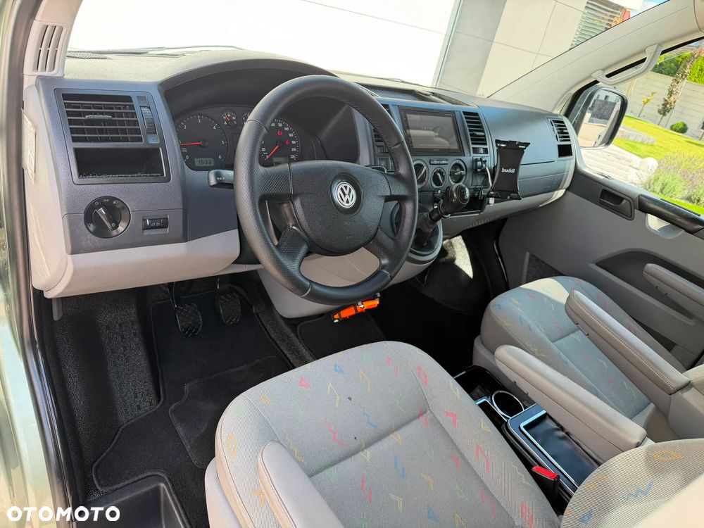 Volkswagen TRANSPORTER T5 1.9TDI Klima Elektryka Duża Navi Rury Brygadówka Dubel Kabina Klapa Hak - 12