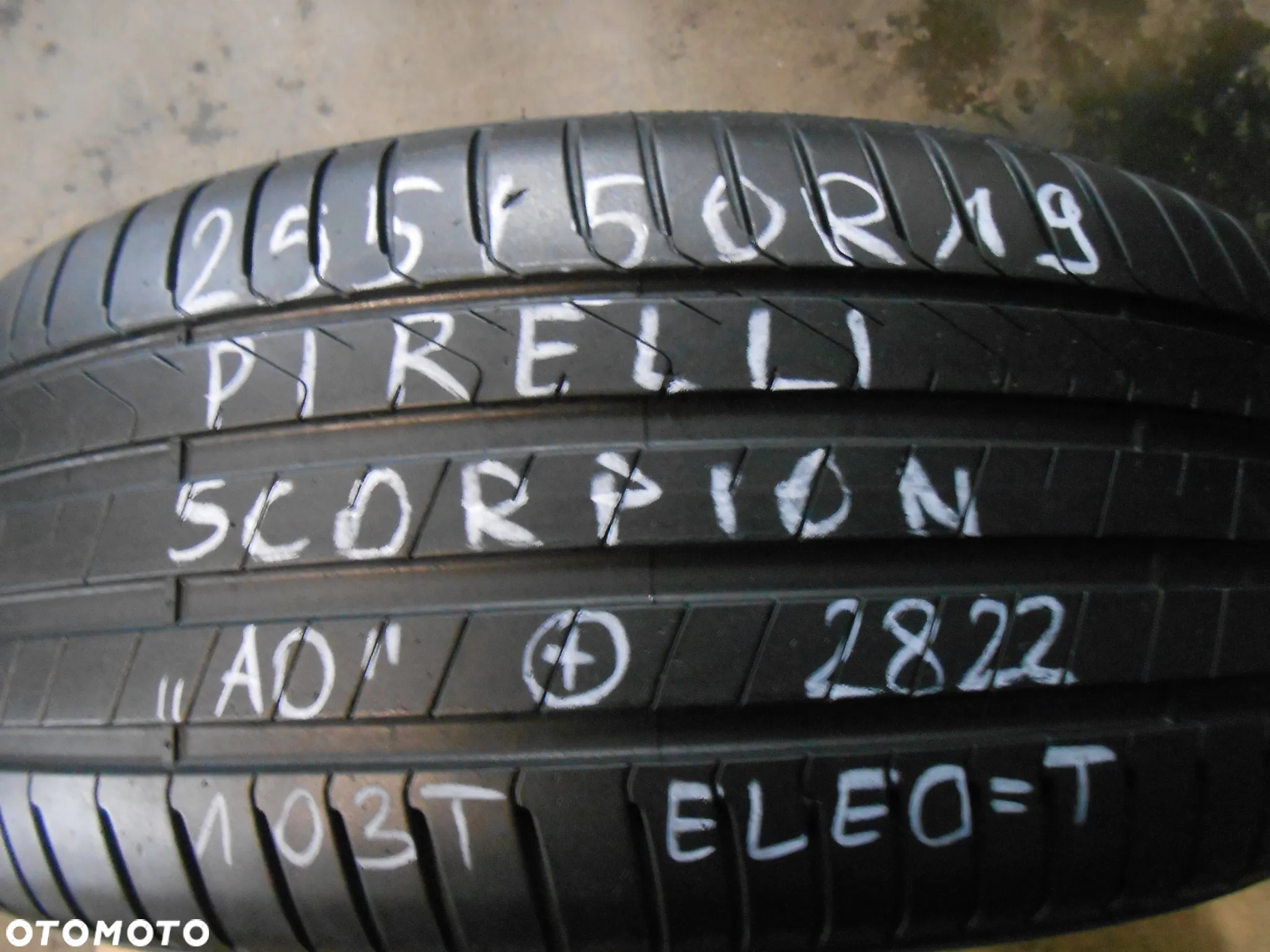 OPONY 255/50R19 PIRELLI SCORPION + AO DOT 2822 7.4MM - 2