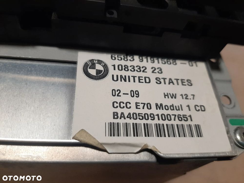 Radio nawigacja czytnik BMW X5 X6 9191568-01 - 2