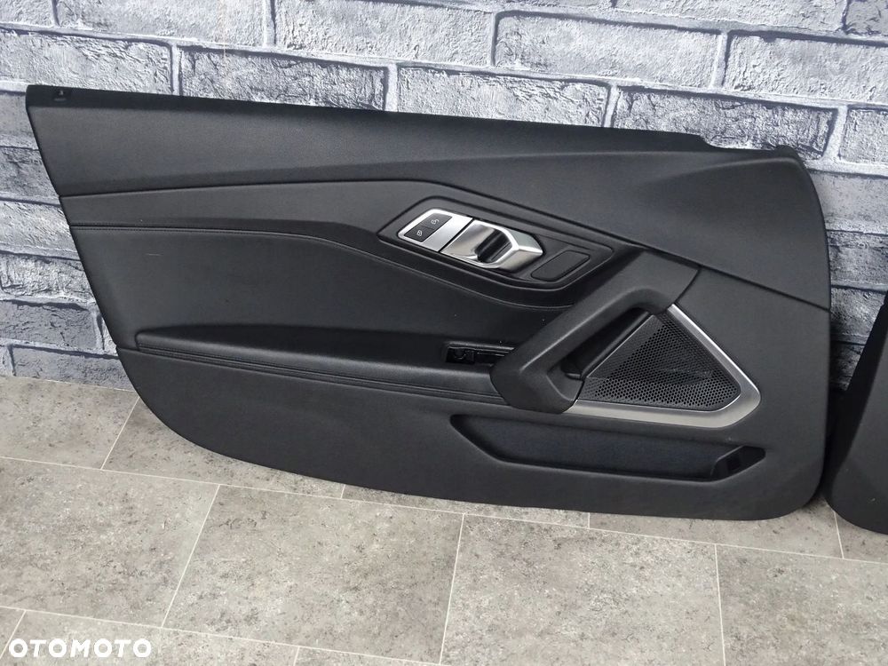 BOCZEK TAPICERKA DRZWI LEWY PRZÓD BMW G29 Z4 VERNASCA CZARNA SKÓRA - 1