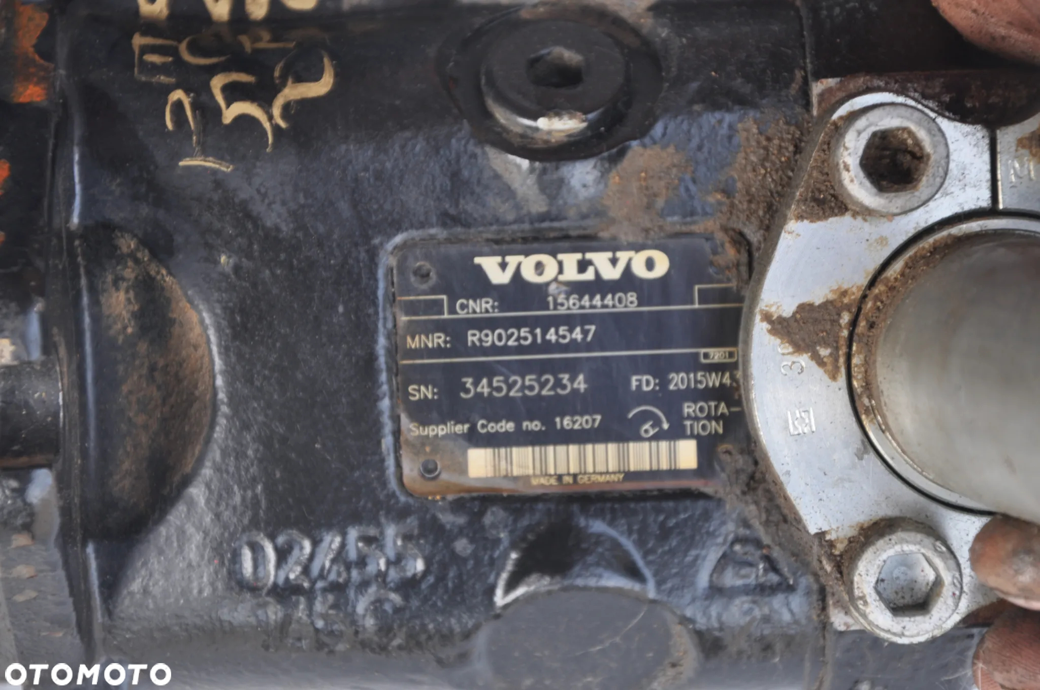 Pompa hydrauliczna Volvo ECR 25 D - 8