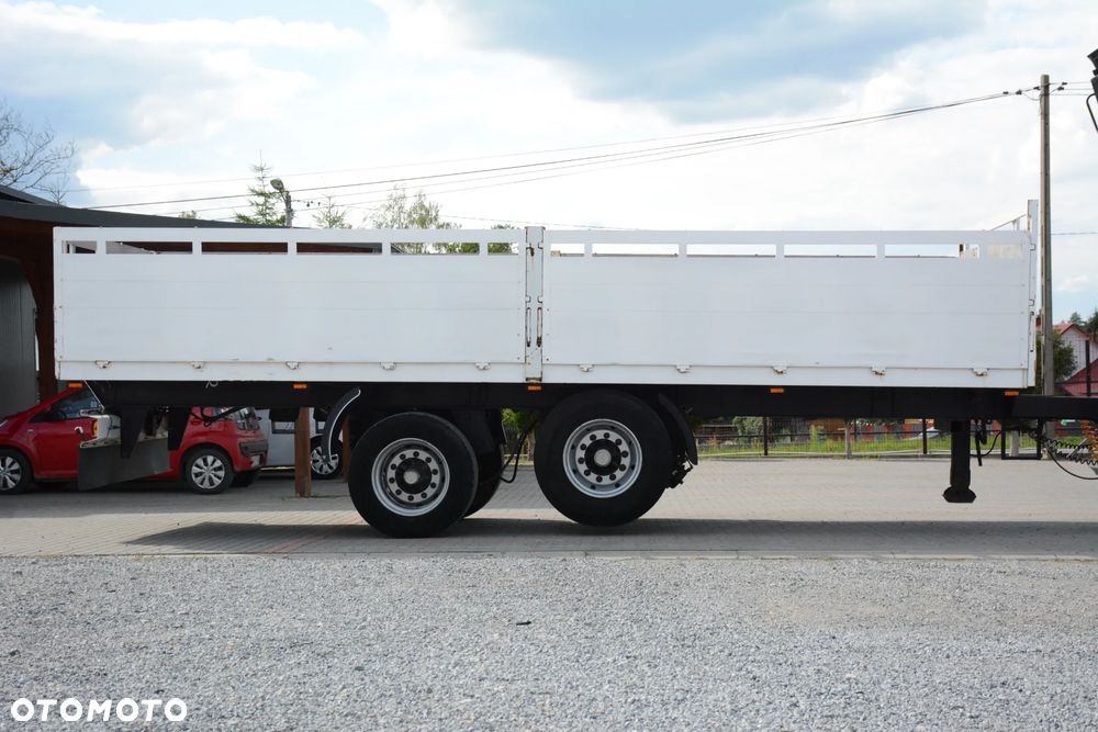 MAN TGA 410 + przyczepa / 2002r / HDS HIAB / Podnoszona oś BPW - 12