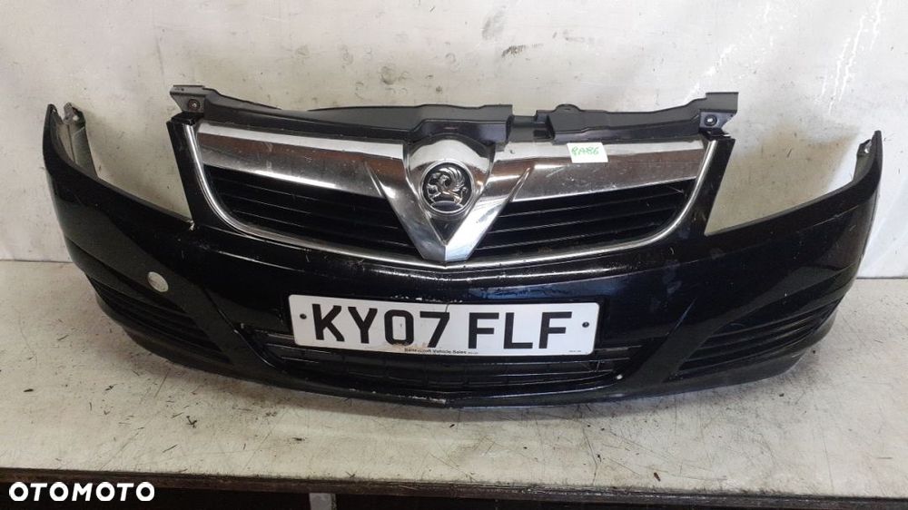 ^ ZDERZAK PRZÓD PRZEDNI OPEL VECTRA C LIFT FL Z20R CZARNY HALOGENY - 1