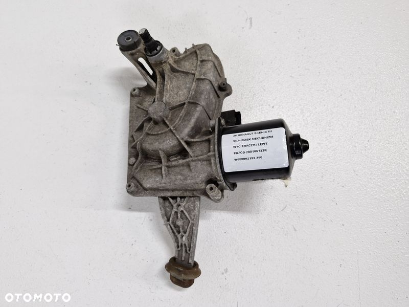 RENAULT SCENIC III SILNICZEK MECHANIZM WYCIERACZKI LEWY PRZÓD PRZEDNI 288106133R - 5