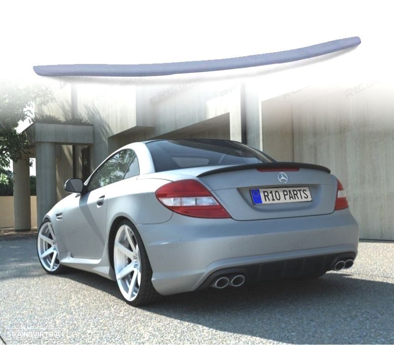 AILERON LIP SPOILER TRASEIRO PARA MERCEDES SLK R171 LOOK AMG 04-11 - 1