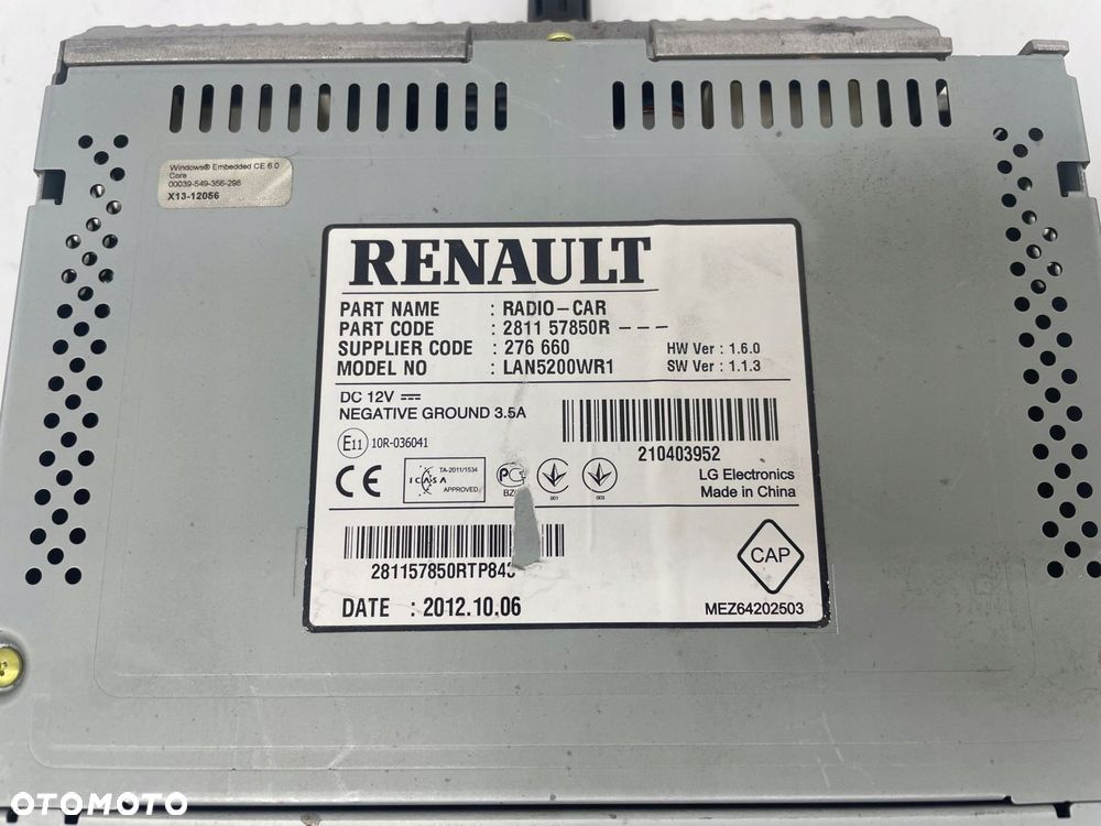 radioodtwarzacze dacia lodgy 2013 281157850r - 4