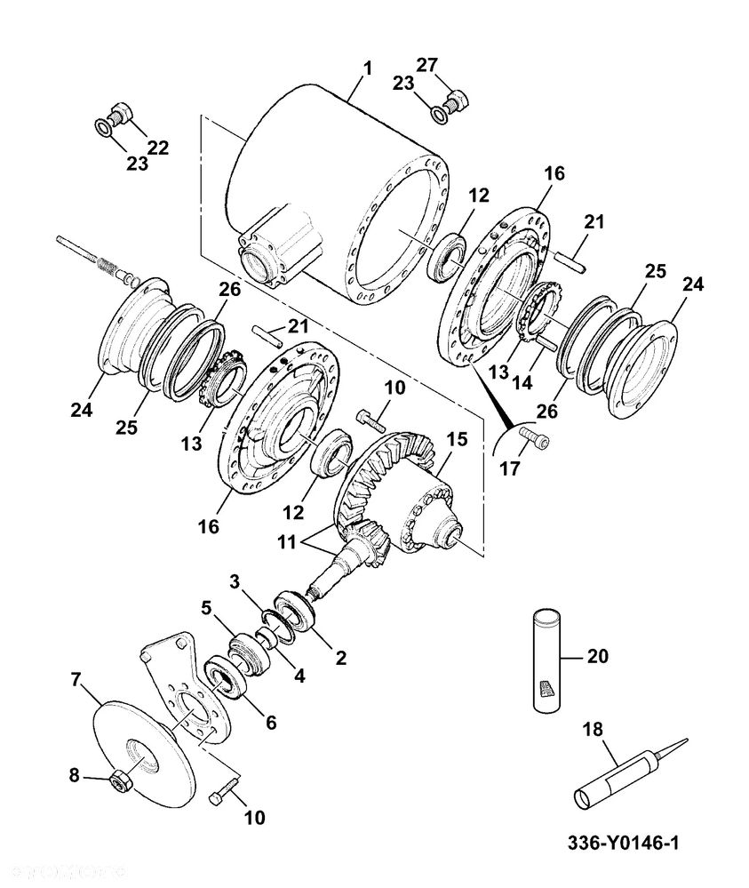 Pierścień uszczelniający 137MM JCB 813/10165 ORG - 4