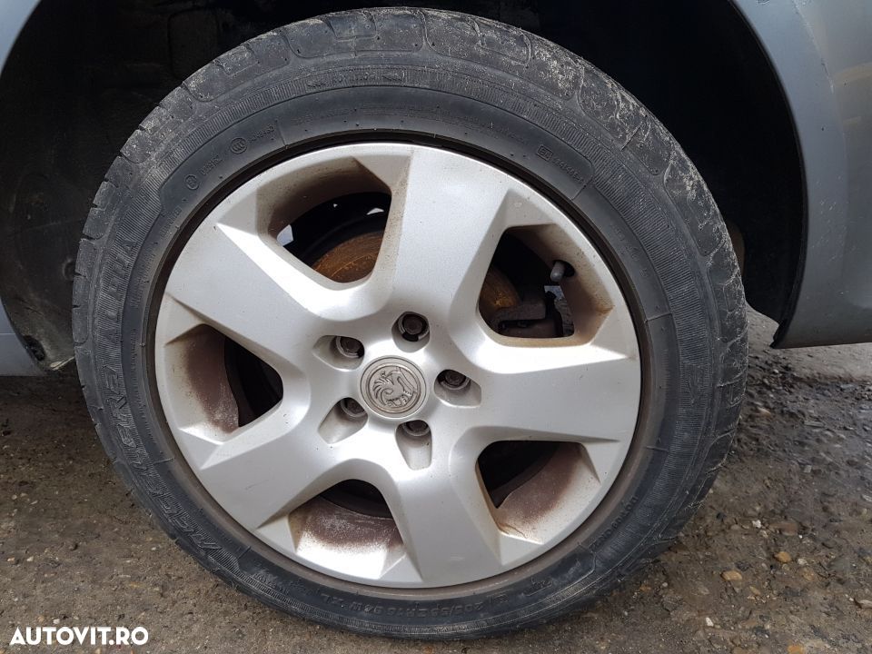 Set 4 Jante Tabla cu Capace Originale Opel Astra H 16 inch 2004 - 2010 205 55 16 - 1