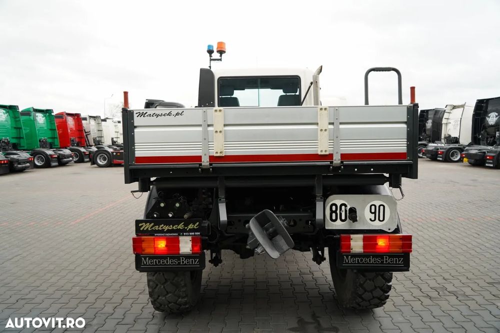 Mercedes-Benz UNIMOG U300 / 4X4 / BASCUNĂTOR 3 LATE / PLUG / MUNICIPAL / CUPLĂRI HIDRAULICE / EPS + AMBREIAJ - 13