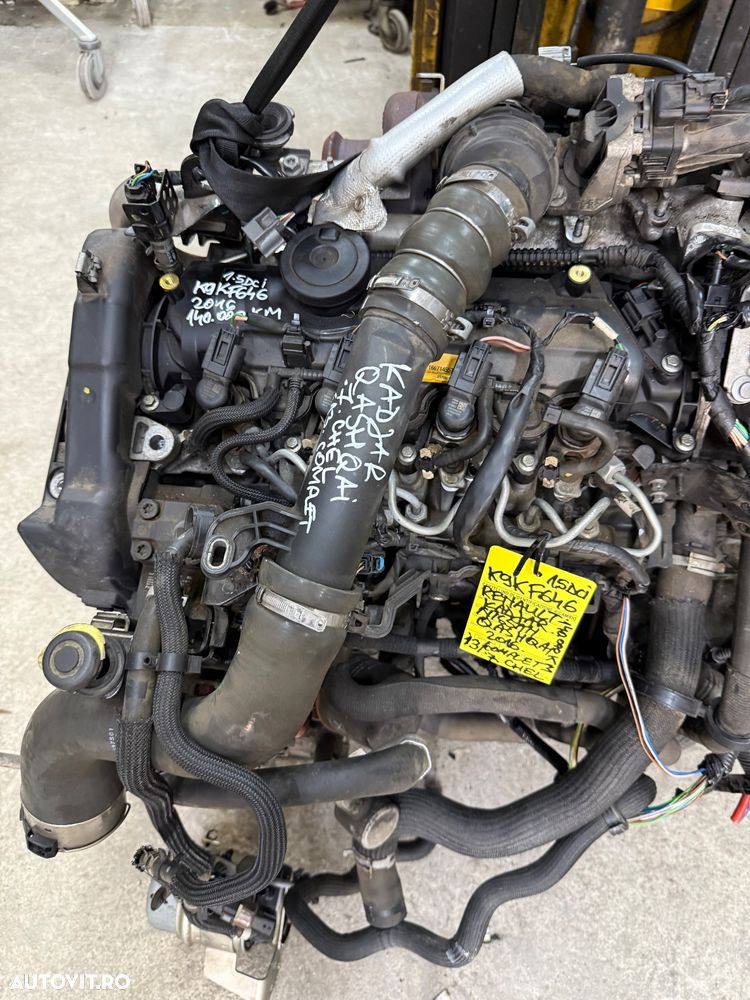 Motor fara anexe RENAULT KADJAR , NISSAN QASHQAI 1.5 dci tip K9KF646 an 2016 cu 140.000 km