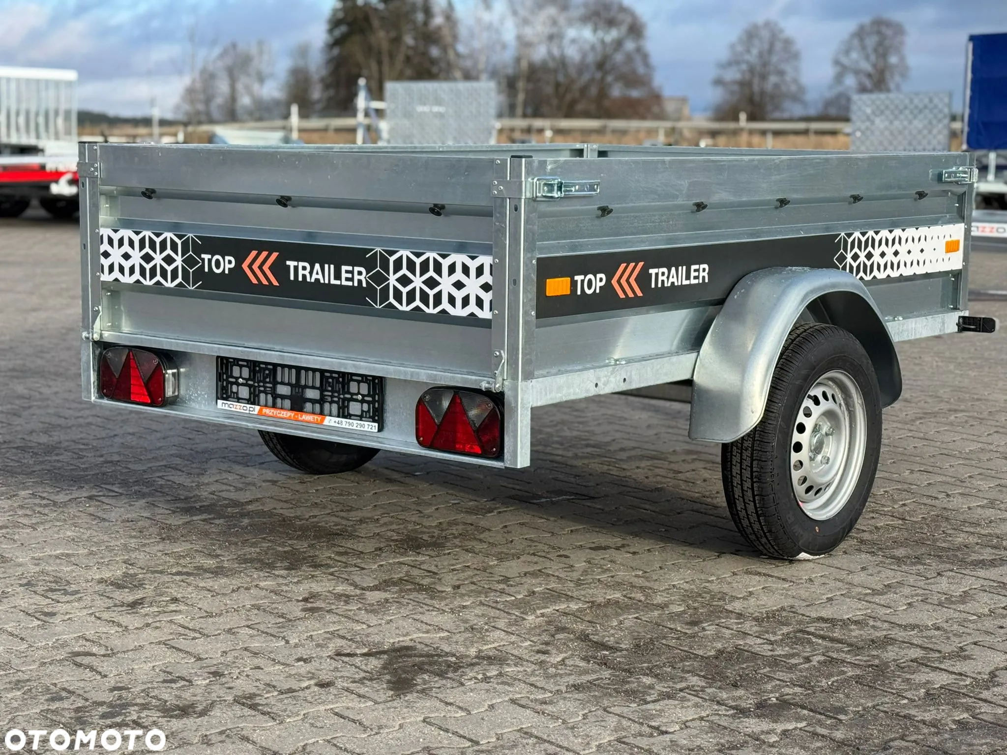MAZZO DOSTAWA! Przyczepa Top Trailer TT20 MAX 202x131x45cm DMC 750 kg SPAWANA! kat. B, MOCNA! PROMOCJA CENOWA! - 8