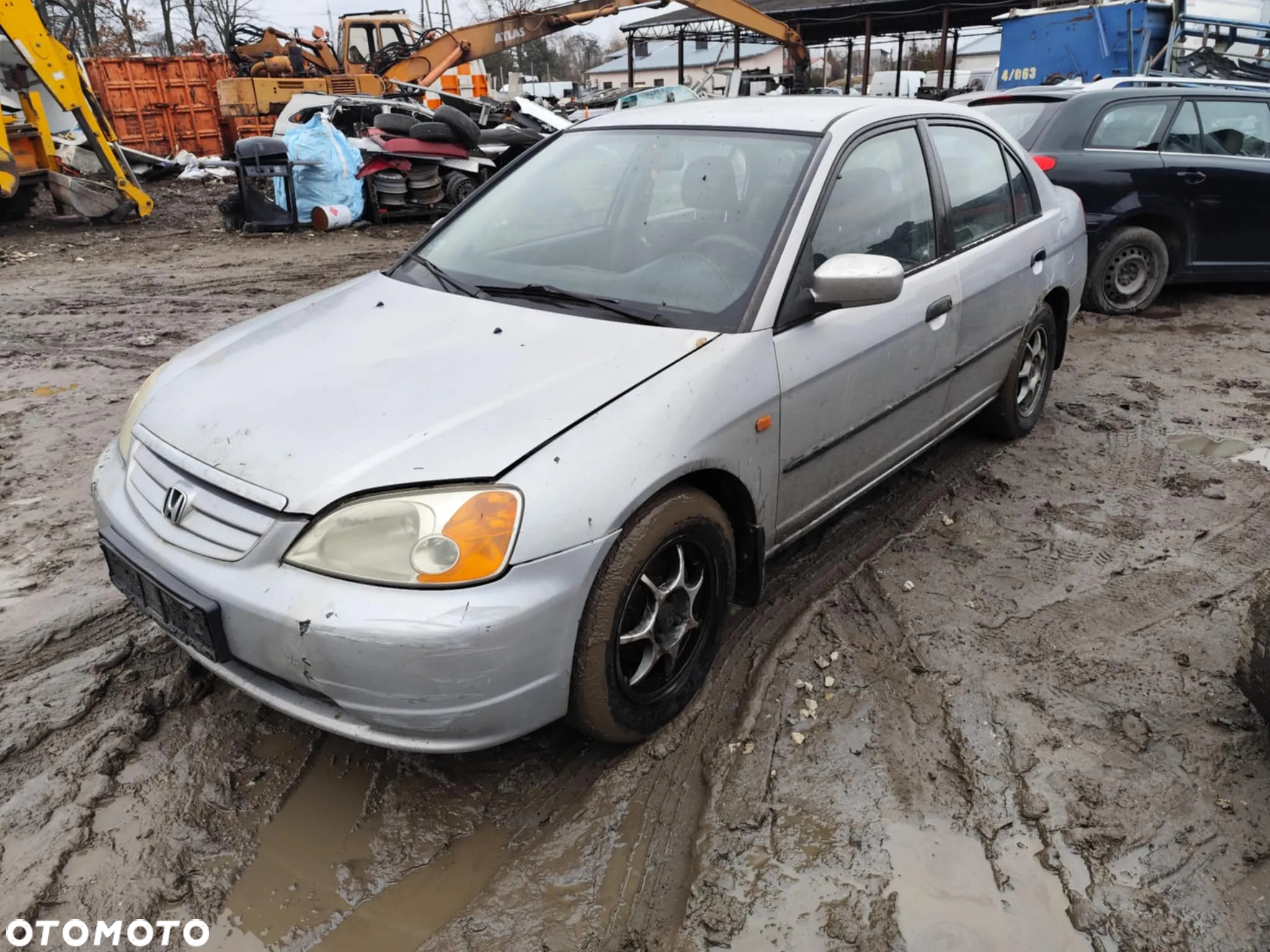 honda civic vii nh623m maska zderzak lampa grill błotnik drzwi zbiornik paliwa szyba lusterko - 2