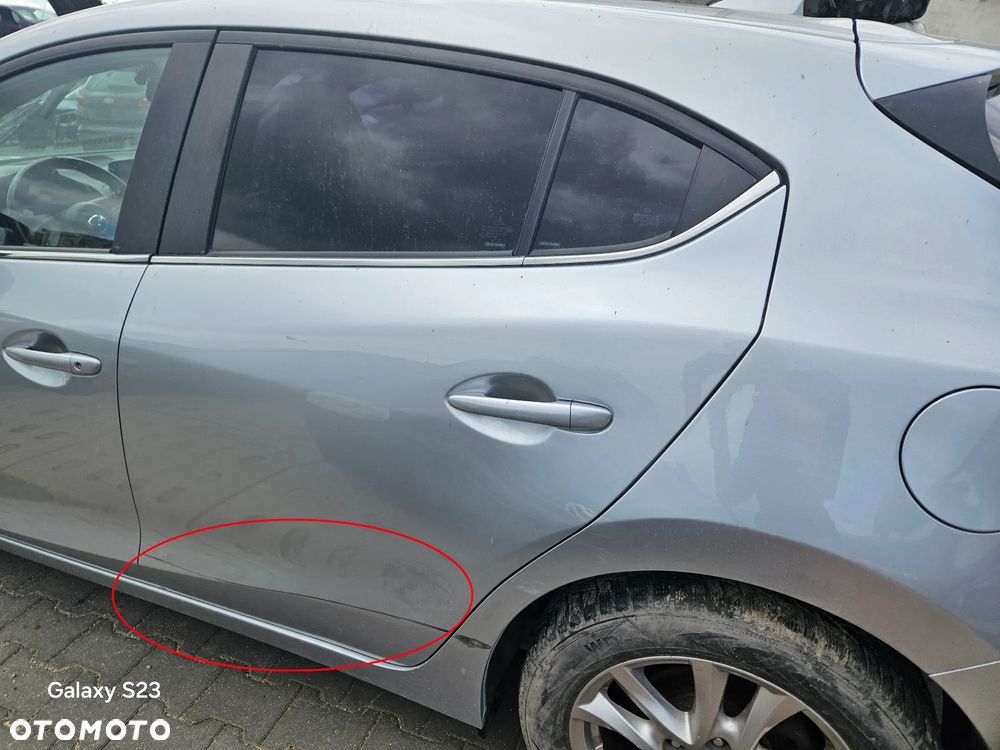 Drzwi lewe prawe tył tylne Mazda 3 III BM Lift 2017r 45P hatchback - 3