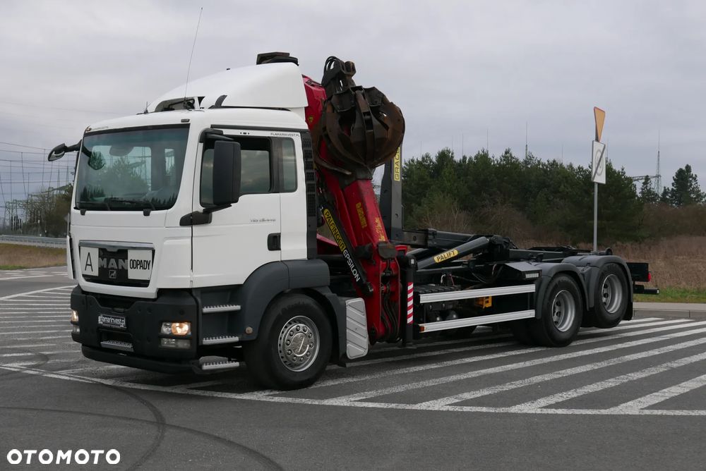 MAN MAN TGS 28.440 6X2 TGA + PALFINGER EPSILON PALIFT HAKOWIEC Z HDS Z DŹWIGIEM DO ZŁOMU KONTENERÓW ODPADÓW - 3