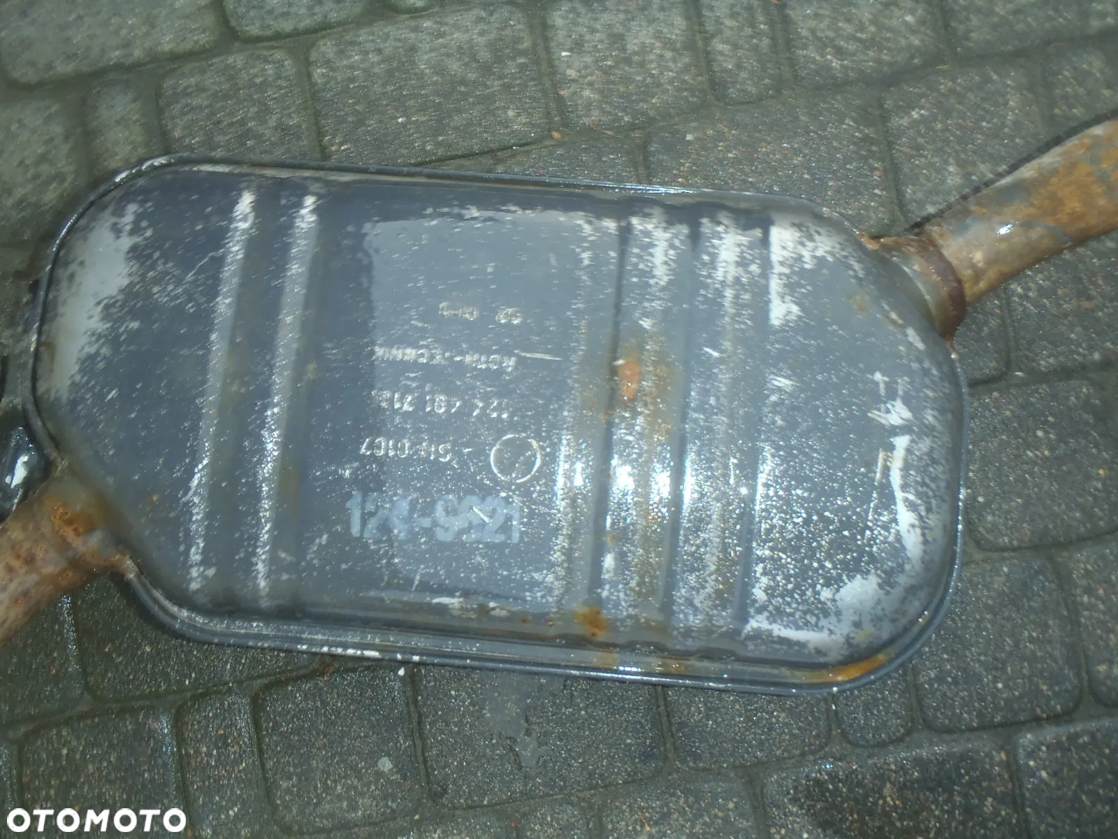 wydech tłumik rura portki kolektory mercedes  w124 124 jak nowy  oryginał posiadam wszystkie części - 20
