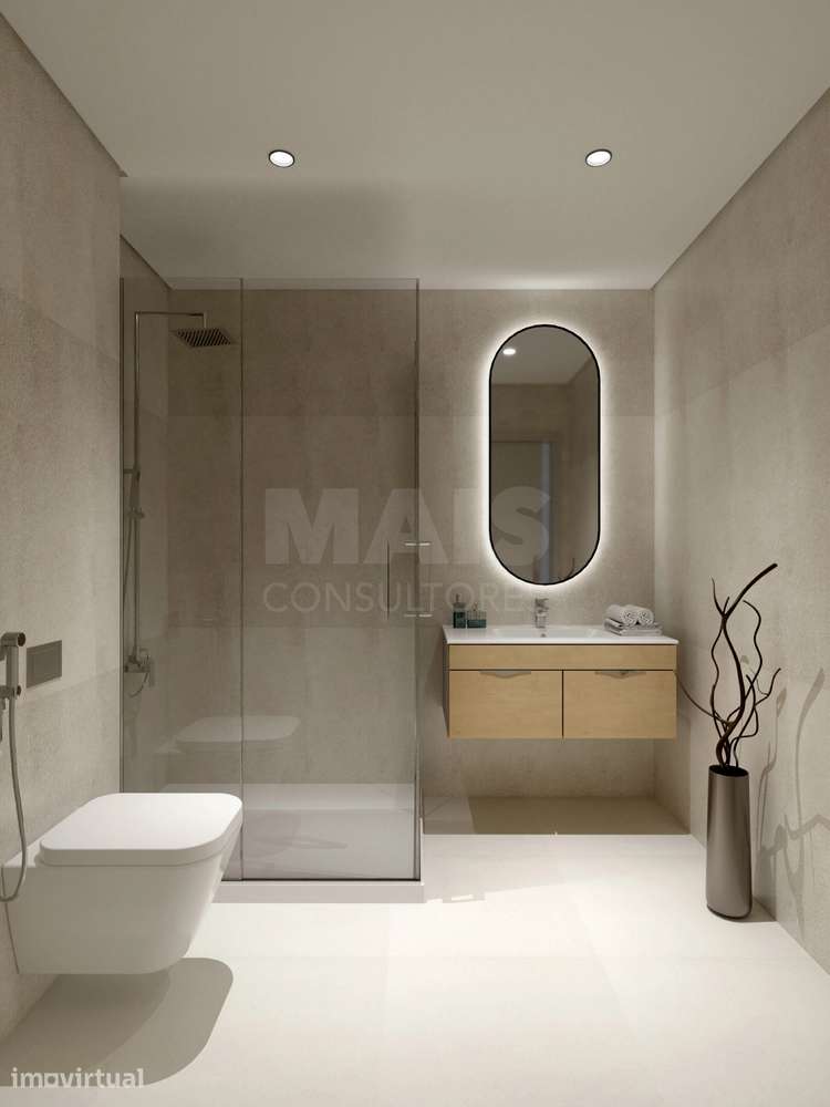 Apartamento T3+1 com varanda, terraço e garagem box no Montijo. - Grande imagem: 2/17