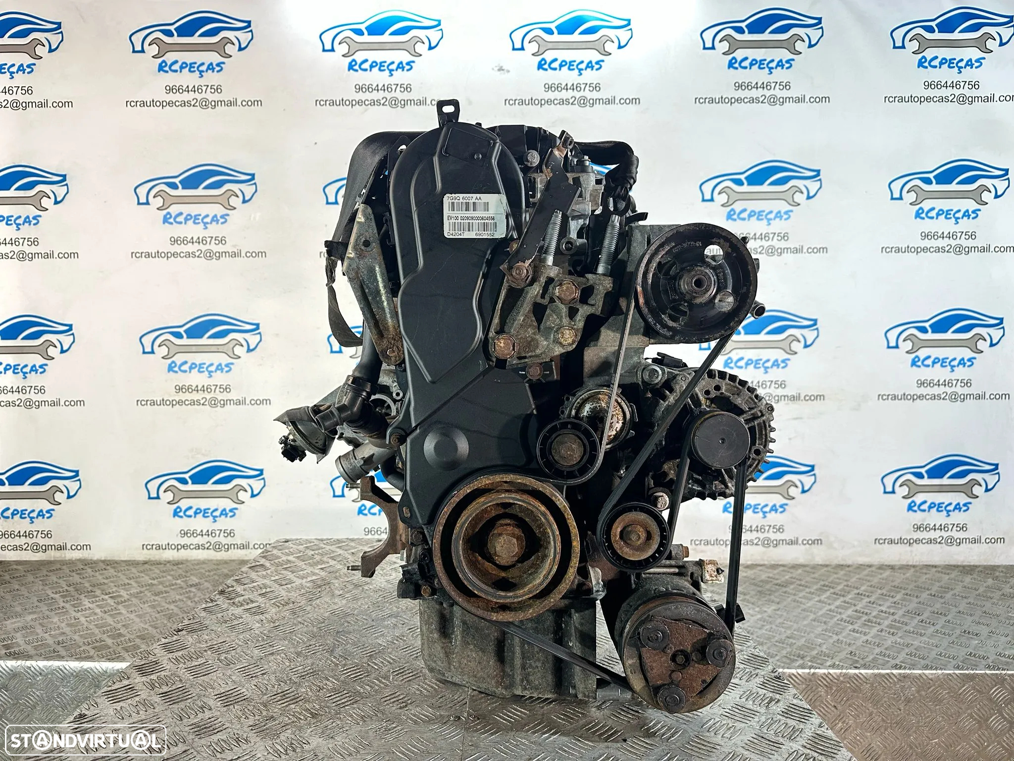 .Motor Completo QXBA Ford 2.0 TDCi 140cv 16v Duratorq D4204T PSA Peugeot Citroen Volvo Siemens Continental - 9