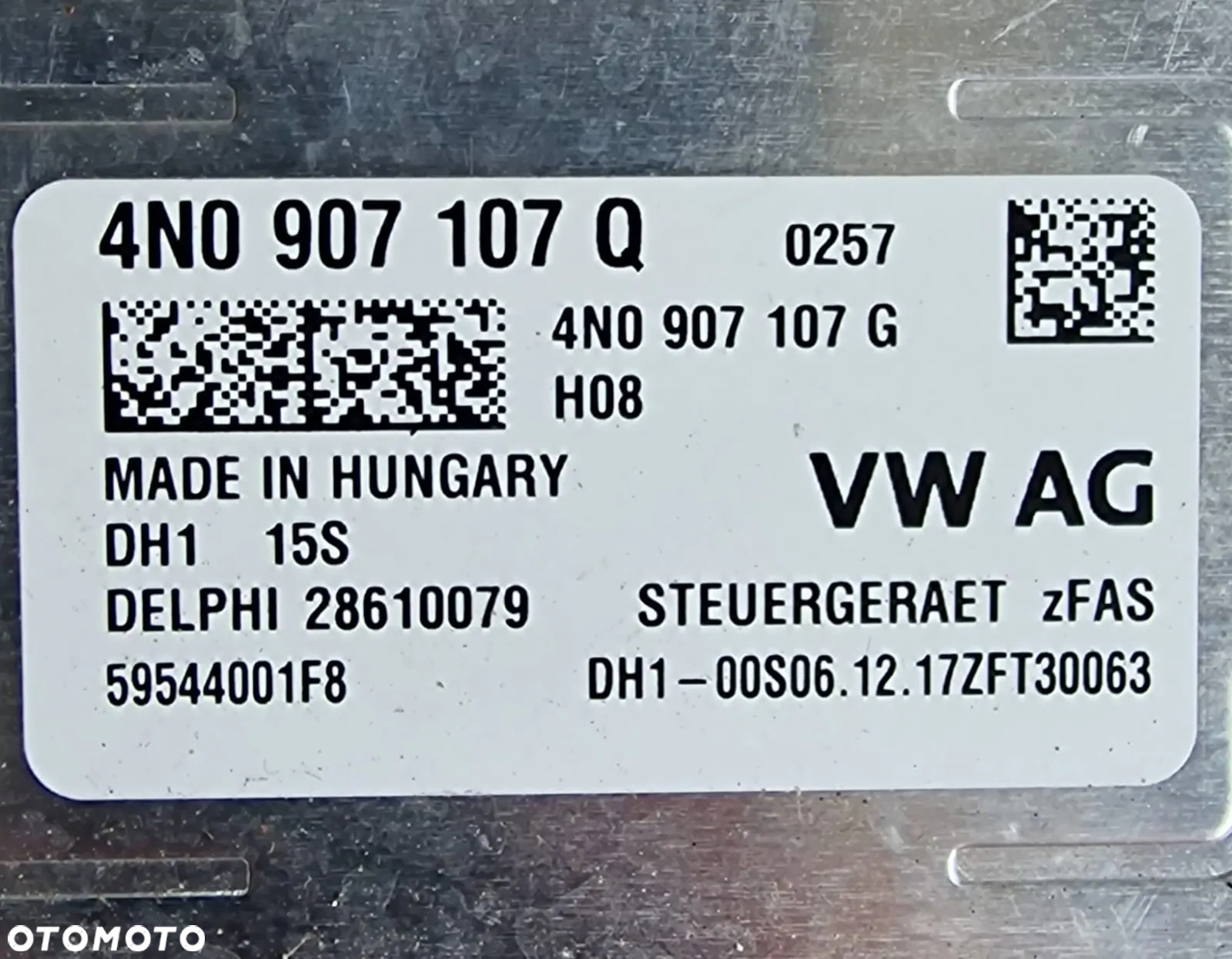 MODUŁ STEROWNIK KAMERY VW TOUAREG , AUDI A8 4N0907107Q - 3