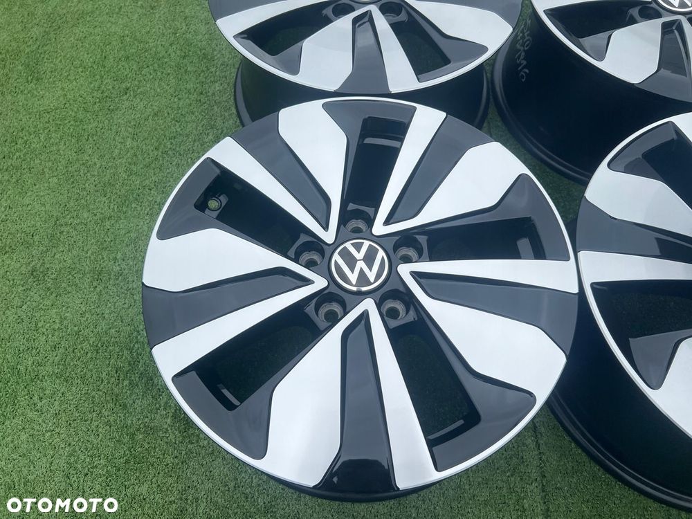 KOMPLET FELG FELGI ALU VOLKSWAGEN VW 5H 5G GOLF TOURAN 16 ET48 ORYGINALNE - 5