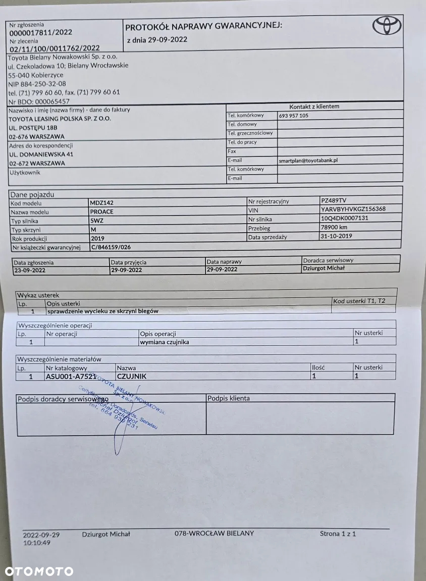 Toyota ProAce Kombi 1.5 D-4D Medium 2,7t - 19