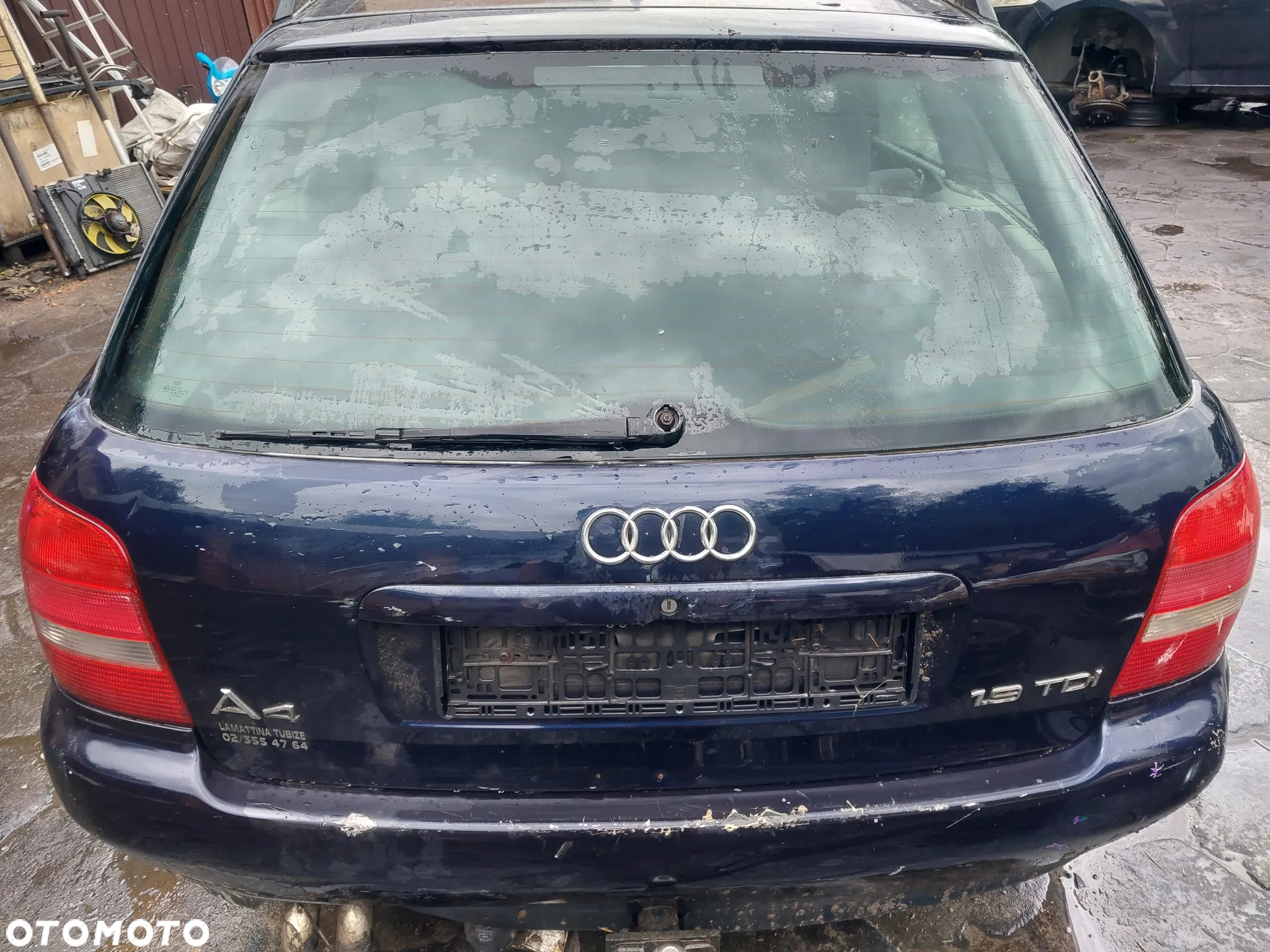 Audi A4 B5 Kombi Avant silnik kompletny 1.9 AHU 90KM skrzynia biegów DVS drzwi lewe przód tył błotnik lewy klapa bagażnika zderzak maska LZ5L hak holowniczy szyba kierownica skórzana tunel środkowy panel maglownica turbina mcperson belka tył tylna dekory drewniane stacyjka schowek zacisk hamulcowy sprzęgło dwumasa CAŁY NA CZĘŚCI WSZYSTKIE CZĘŚCI - 8