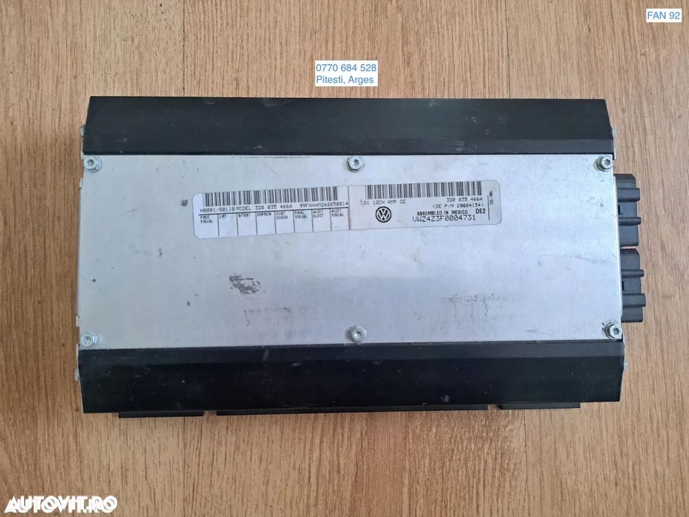Amplificator sunet audio original Volkswagen VW Paheton Touareg - 1