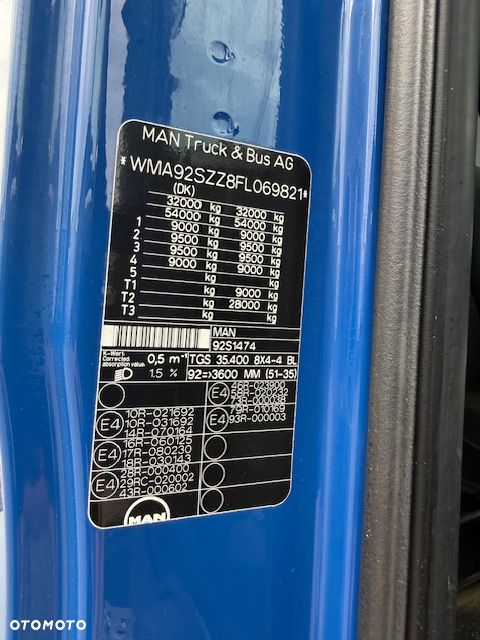 MAN TGS 35.400 8x4 Hakowiec Euro 6 - 10