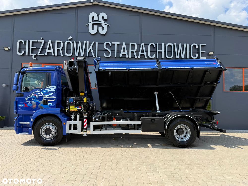 MAN TGM TGL TGS 18.250 // E6 // Klimatyzacja //  wywrotka + HDS HMF z pilotem // 4x2 // budowlanka // kiper wywrot żuraw dzwig kran crane - 18