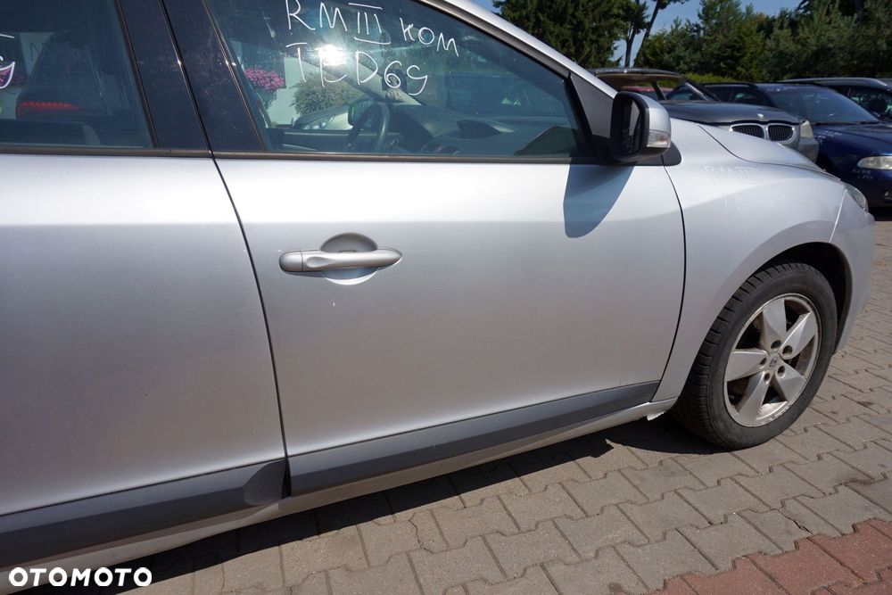 DRZWI PRZEDNIE PRAWE MEGANE III PH2 LIFT KOMBI TED69  SREBRNY RENAULT 2010-2013 - 4