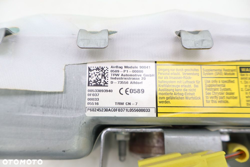 JEEP COMPASS II 17- AIRBAG KIEROWCY PASAŻERA 533893940, 68245230 - 8
