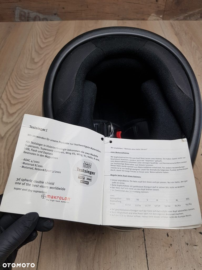 Kask motocyklowy Uvex VX8 rozmiar XS 53-54 - 12