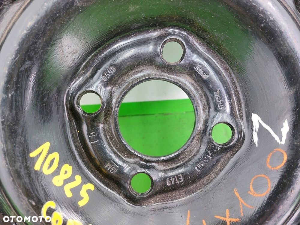 Koło stalowe FELGA OPONA OPEL CORSA C 2000-2006 GM 4X100 ET 49 5J 13 - 7