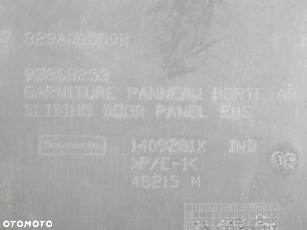 Boczek tapicerka osłona drzwi prawe przesuwne Renault Trafic III vivaro NV300 Talento 14-21 Łuków części - 4