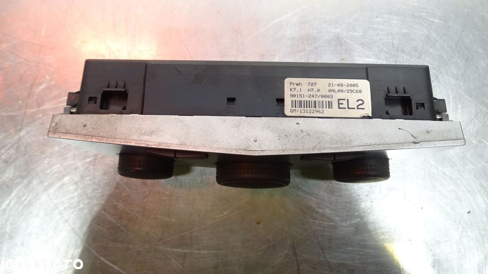 PANEL STEROWANIA NAWIEWU KLIMATYZACJI OPEL ASTRA H 1.7CDTI - 2