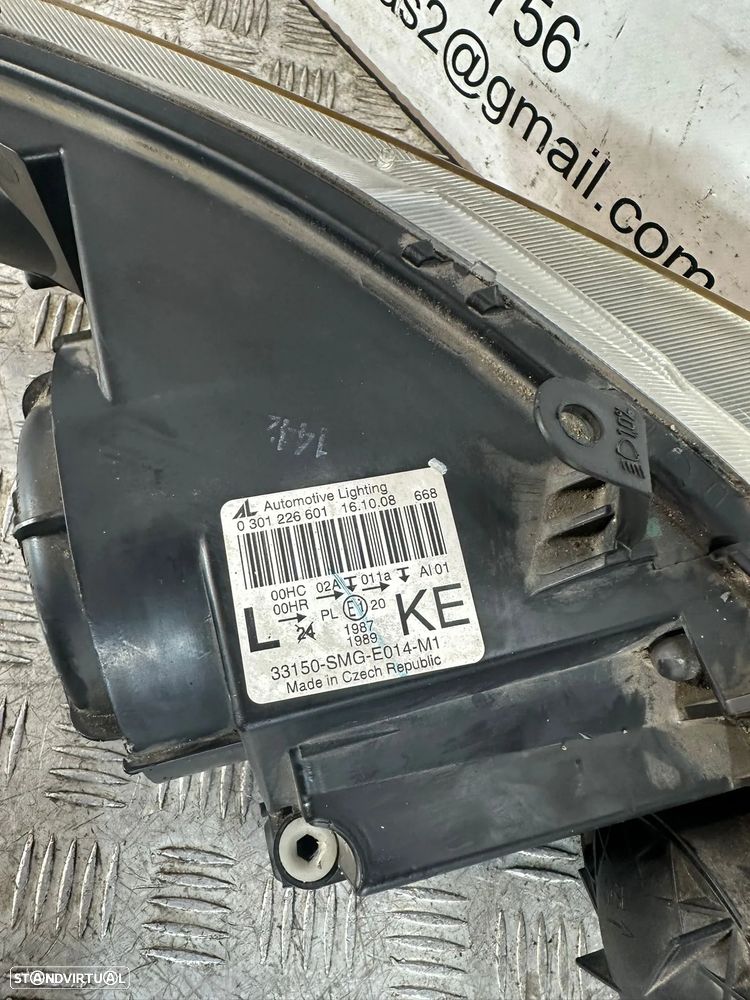 .Farol Otica Frente Frontal Esquerda Original Honda Civic 8 FK FN MK8 VIII 1.8i 2005 - 2011 - 6