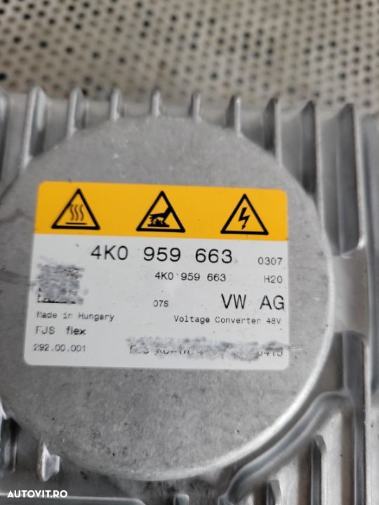 Invertor Transformator 12V-48V Audi Vw Porsche Hybrid Dupa 2018 A6 A7 A8 Q7 Q8 Touareg Cayenne - 6