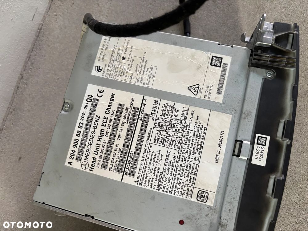 Mercedes C klasa w204 radio navigacja ekran wyswietlacz komplet - 3