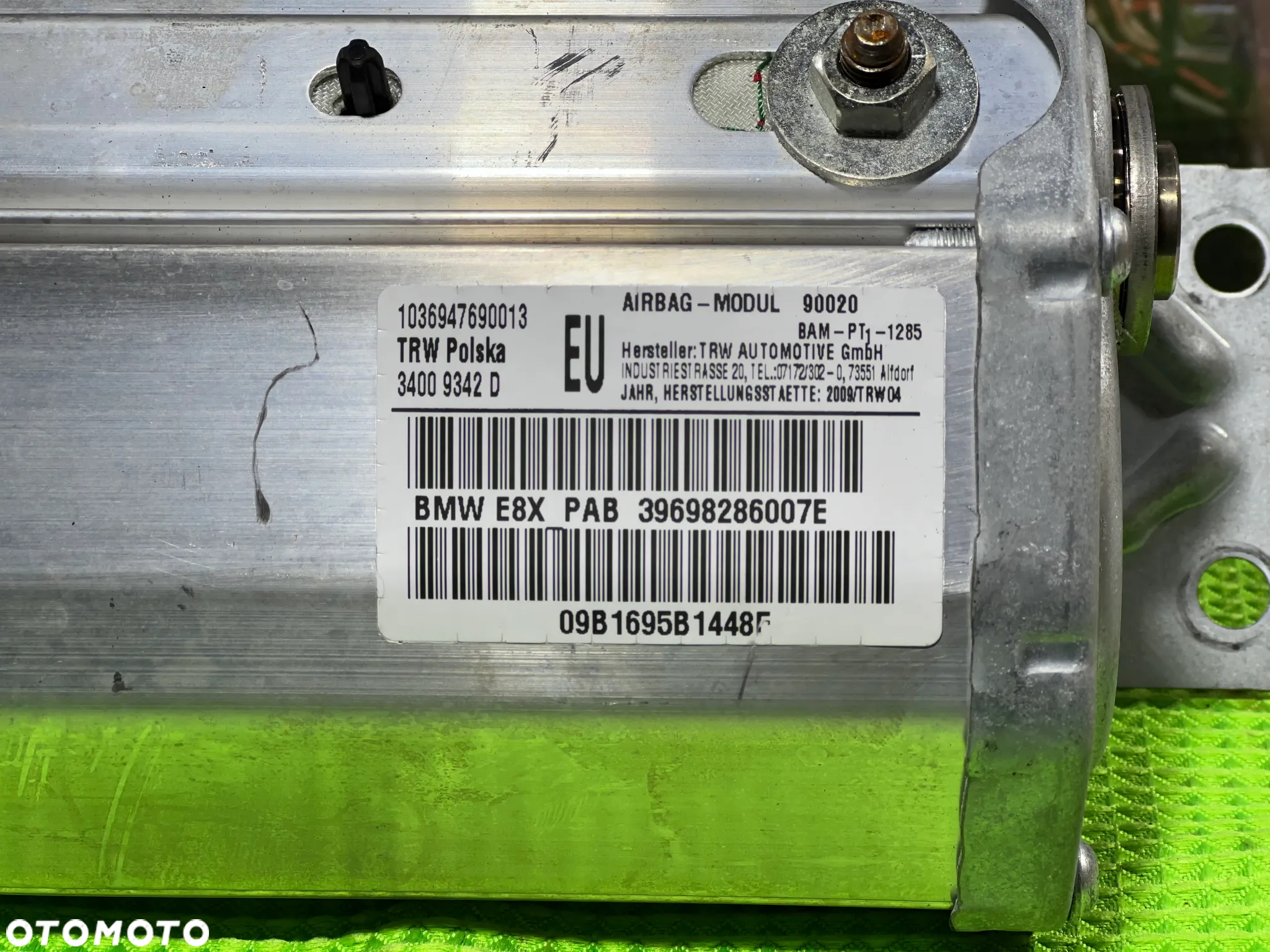 BMW 1 E81 E82 E87 E88 PODUSZKA POWIETRZNA PASAŻERA 6982860 - 5
