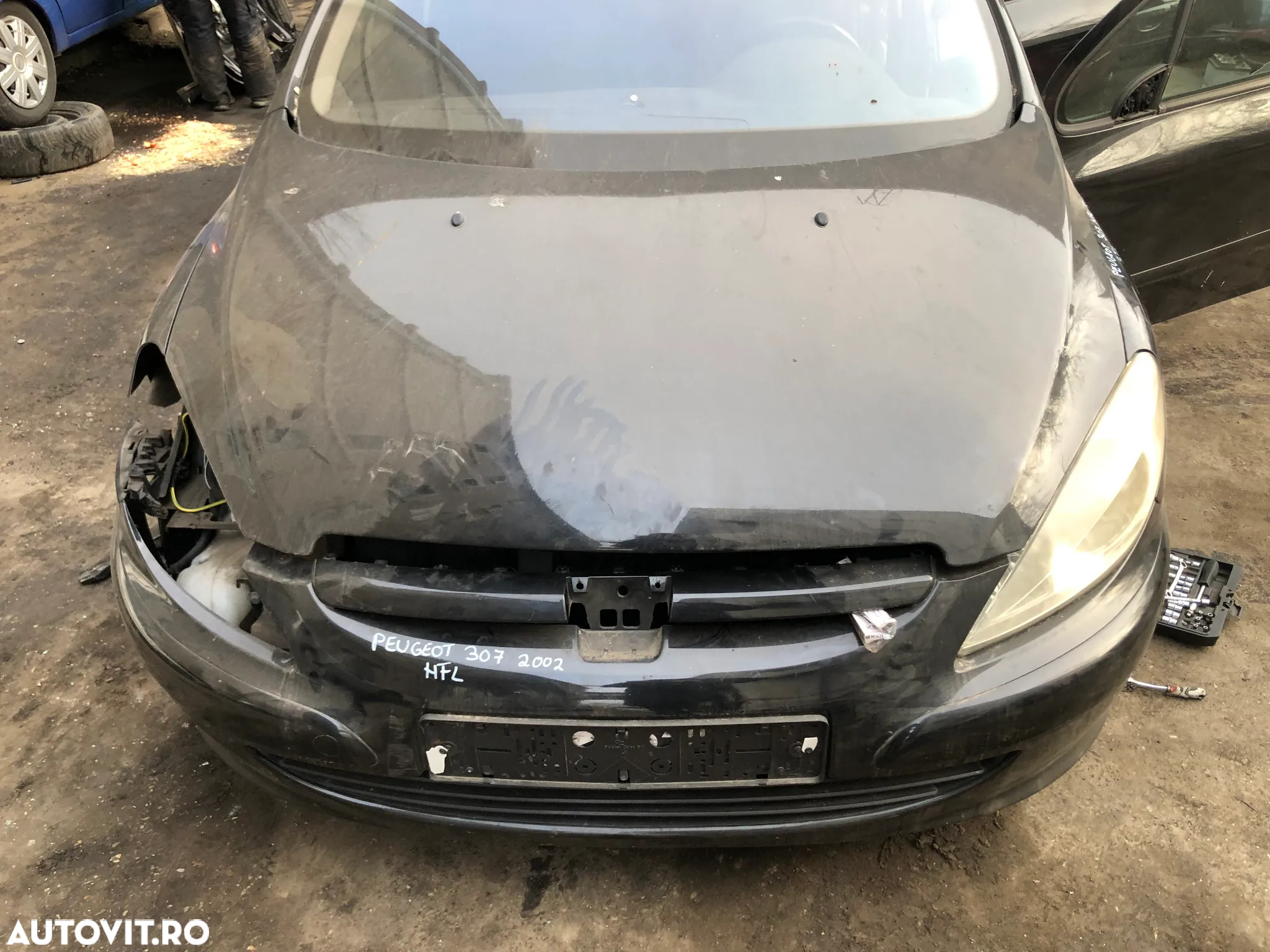 Capota fata motor Peugeot 307 negru non facelift 2004 - 6