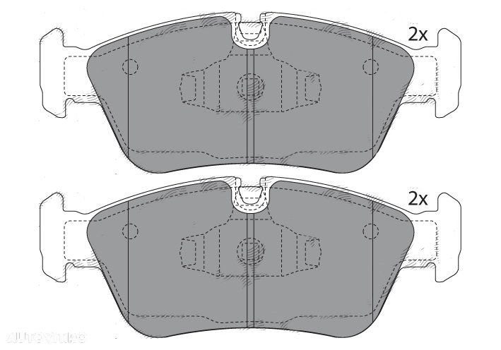 Placute frana BMW Seria 3 E36 , set punte fata 34111161438, SRLine - 1