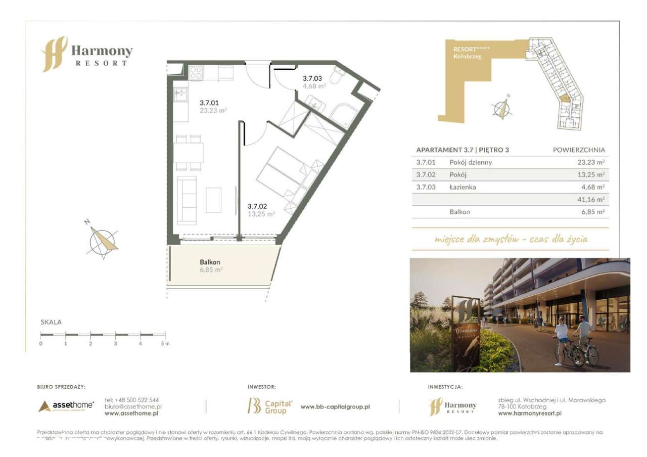 Harmony Resort | apartament 2-pok. | AP3.07