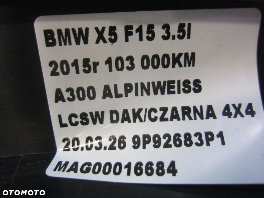 BMW X5 F15 LISTWA BŁOTNIKA LEWA OSŁONA NADKOLA PRZÓD 51777294373 LEWY - 13