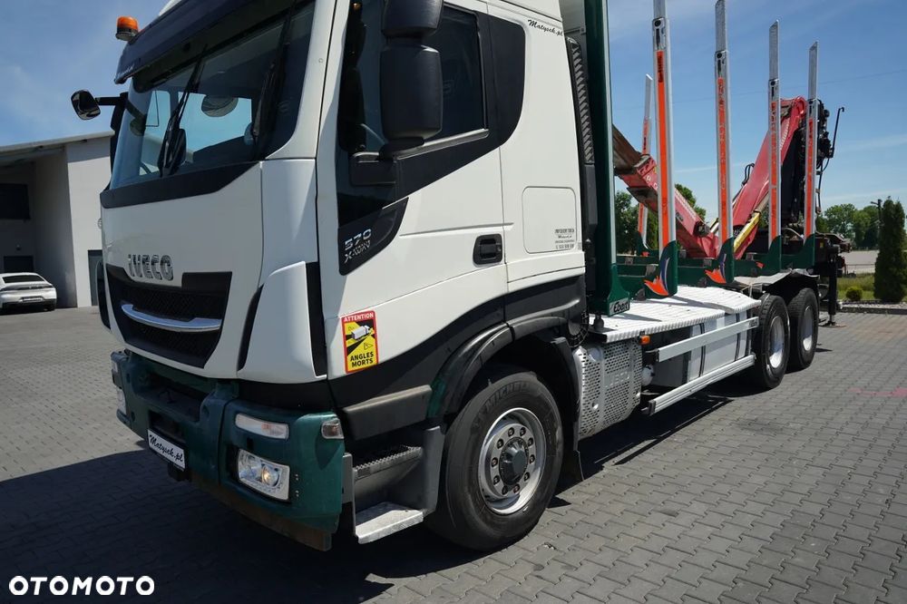 Iveco 570 STRALIS  X-WAY / 6X4 / DO DREWNA / DO DRZEWA / DO LASU / HDS CRANAB TZ 12.2 / AUTOMAT - 10