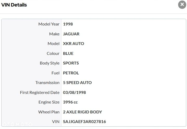 Silnik Jaguar XKR Supecharged X100 4.0 przebieg 143t/km 1998r - 5