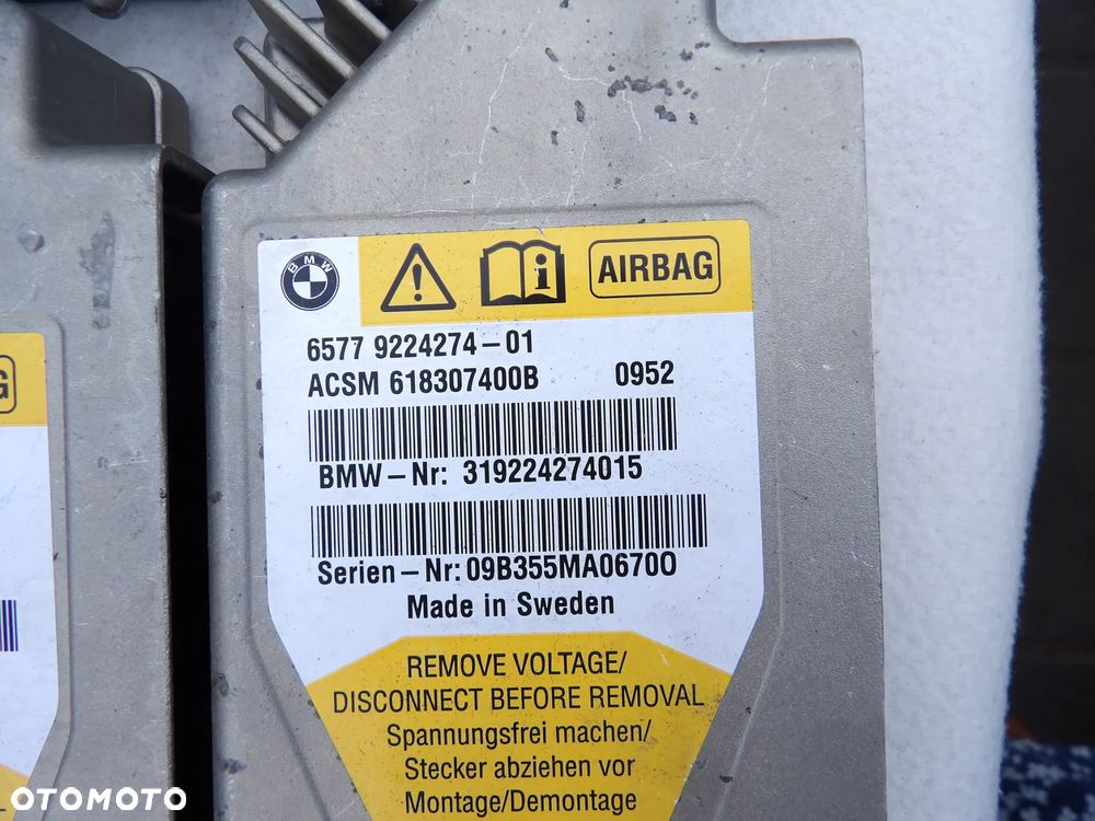 BMW MODUŁ SENSOR AIRBAG -9224274 - 1