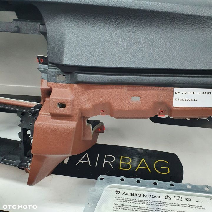 BMW F10 F11 DESKA ROZDZIELCZA KONSOLA KOKPIT PULPIT PODUSZKI AIRBAG AIR BAG PASY KIT SET - 7