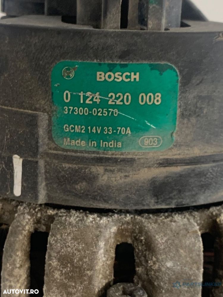 Alternator HYUNDAI i10 PA 2007 - 2013 1.1B OEM 0124220008 - 2