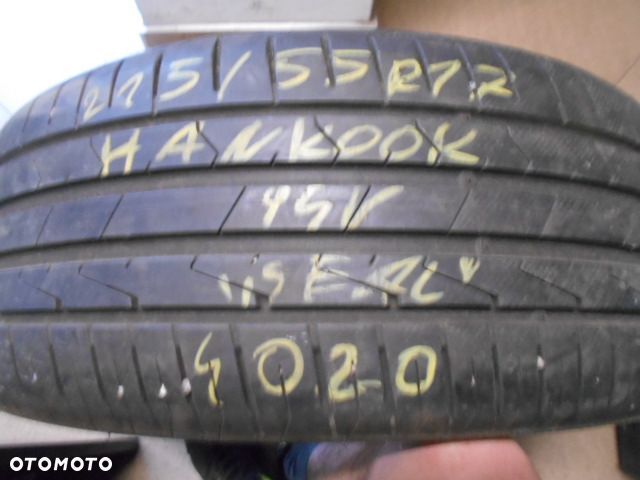 Opona pojedyńcza 215/55r17 hankook ventus prime 3 7,3mm lato SEAL